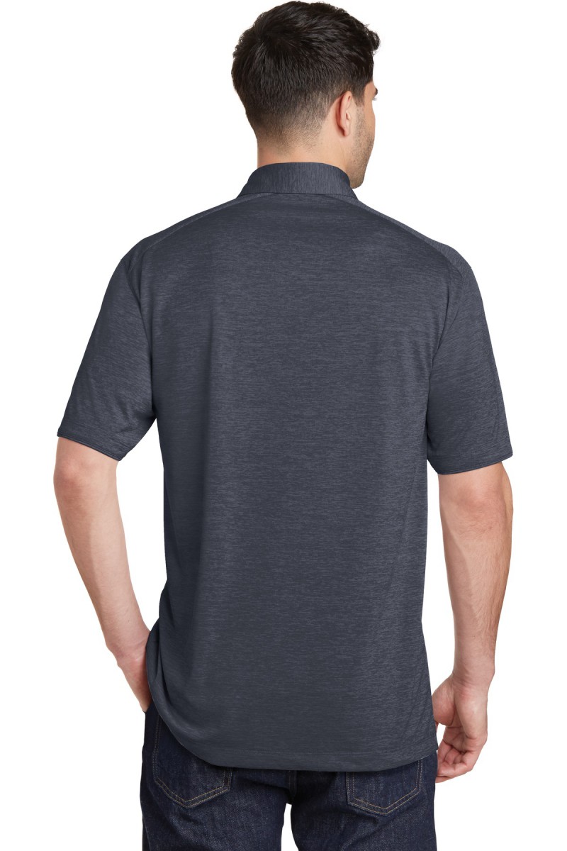 Port authority digi 2025 heather performance polo